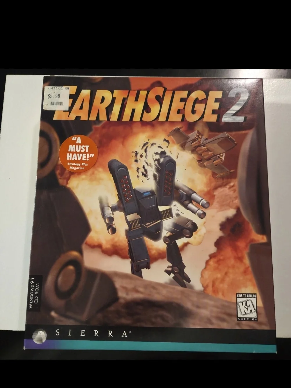 Earth Siege 2 PC Big Box Game Windows 1995 CD ROM